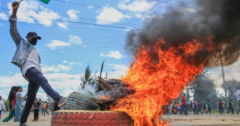 Kenyans protest plan for Ebola treatment facility for Americans exposed to the virus