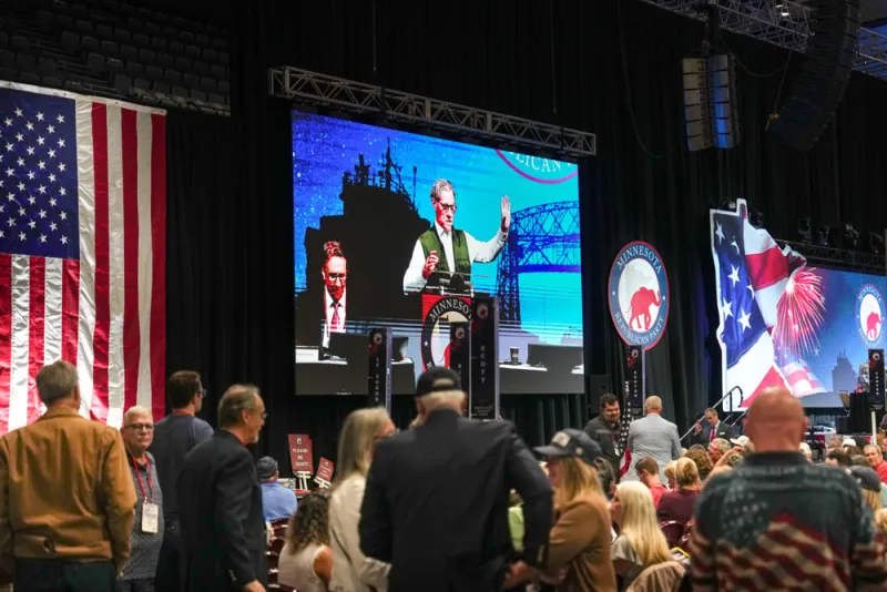 GOP Delegates at State Convention Hold Moment of Silence for Derek Chauvin, George Floyd's Convicted Murderer
