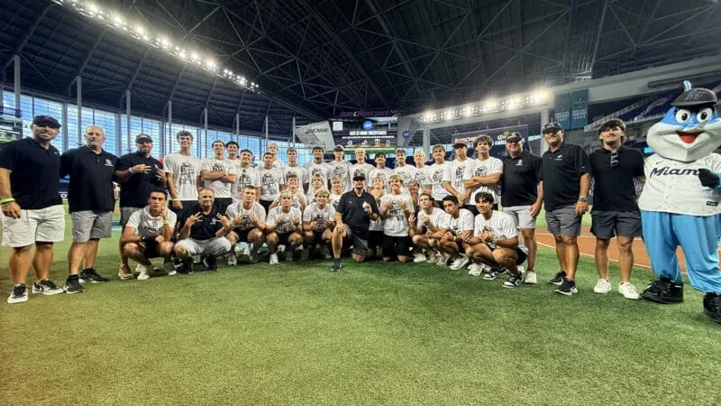 Six-Time State Champions Marjory Stoneman Douglas Honored Prior to Miami Marlins Game