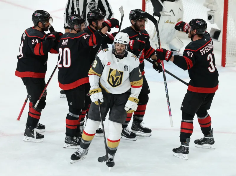 Svechnikov brace powers Hurricanes to 4-2 win over Vegas in Game 5