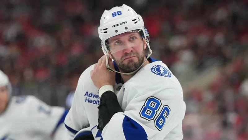 Jon Cooper heaps praise on Nikita Kucherov, but you can't drink champagne out of the Hart Trophy
