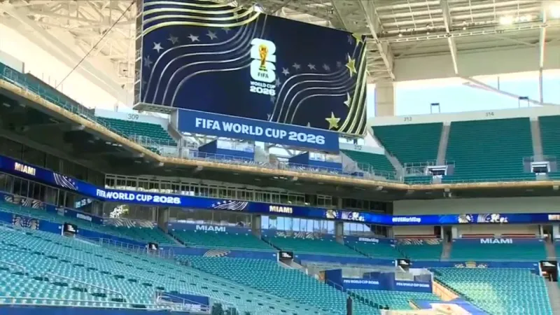 Miami Stadium under preparations as it hosts its first-ever FIFA World Cup match with Uruguay and Saudi Arabia