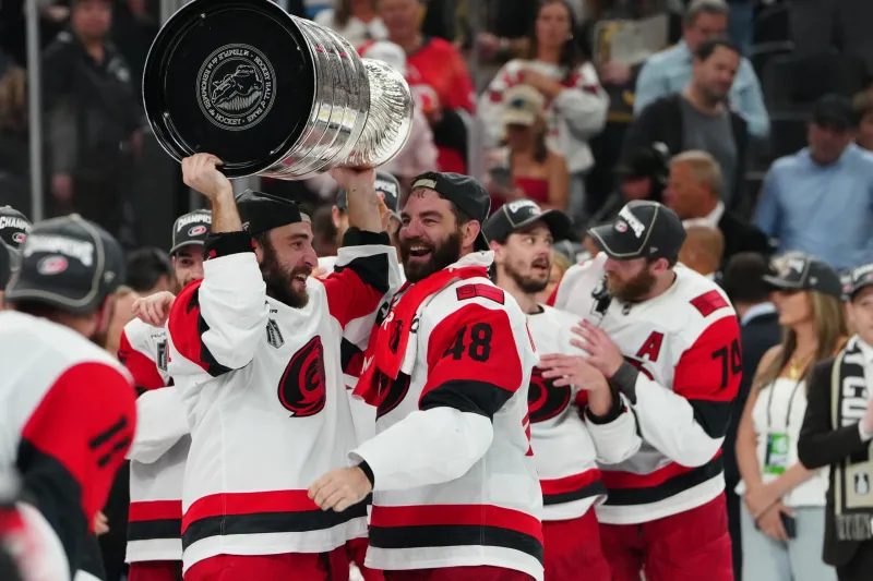 Bussi blanks Golden Knights, Hurricanes win second Stanley Cup