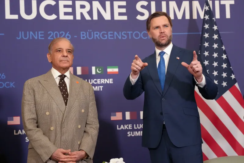 JD Vance and Iranian officials arrive in Switzerland to launch talks on Tehran's nuclear program