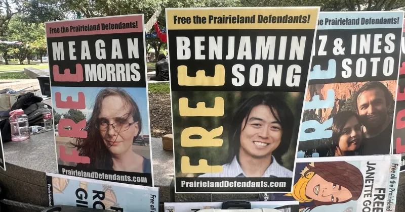 8 convicted in Texas immigration center shooting and protest are sentenced to decades in prison
