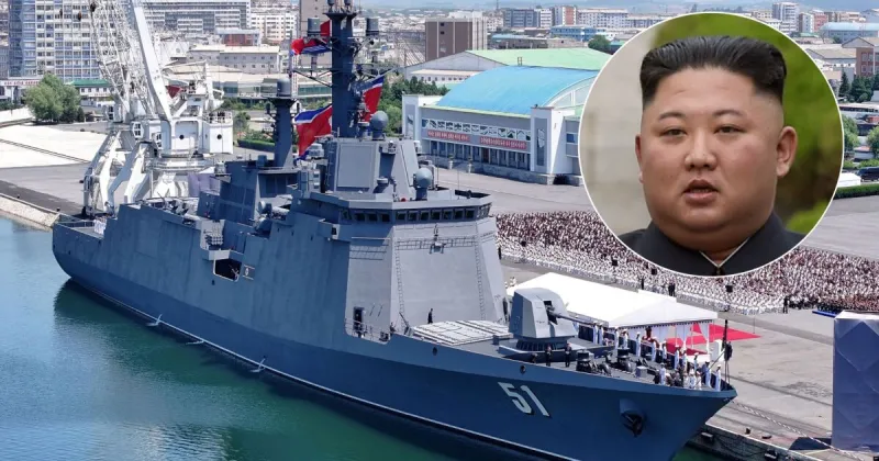 North Korea jump-starts naval buildup by commissioning its largest-ever warship