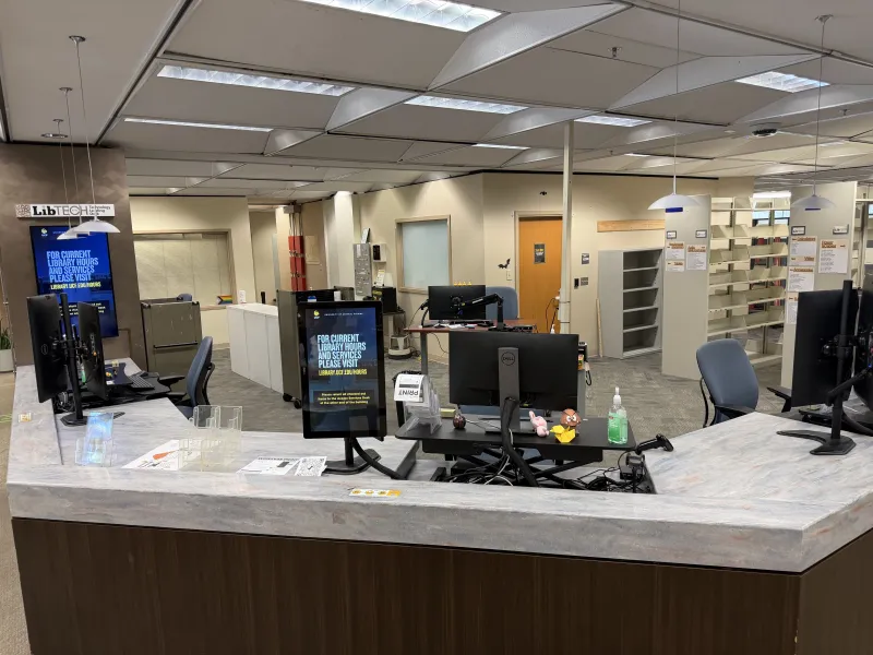 LibTech desk, other library services halt operations