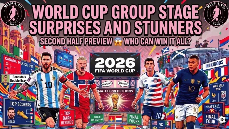 LIVE | World Cup Group Stage SHOCKERS  Messi Magic, Upsets, Dark Horses & Knockout Predictions  (Video)