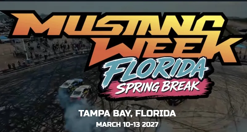 Mustang Week Florida Launches Spring Break Edition in Tampa Bay Area in March 2027