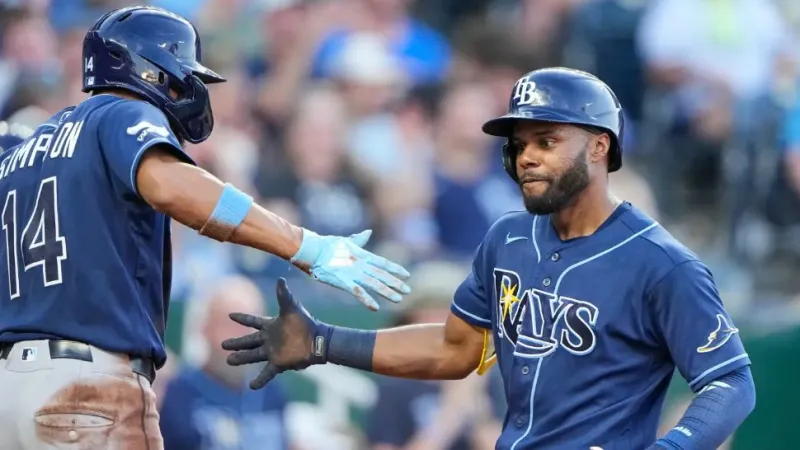 Mullins' 2-run homer, Seymour's sharp outing lift Rays to 8th straight win, 5-2 over Royals