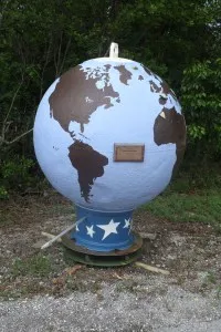 World Globe Street Corner Marker
