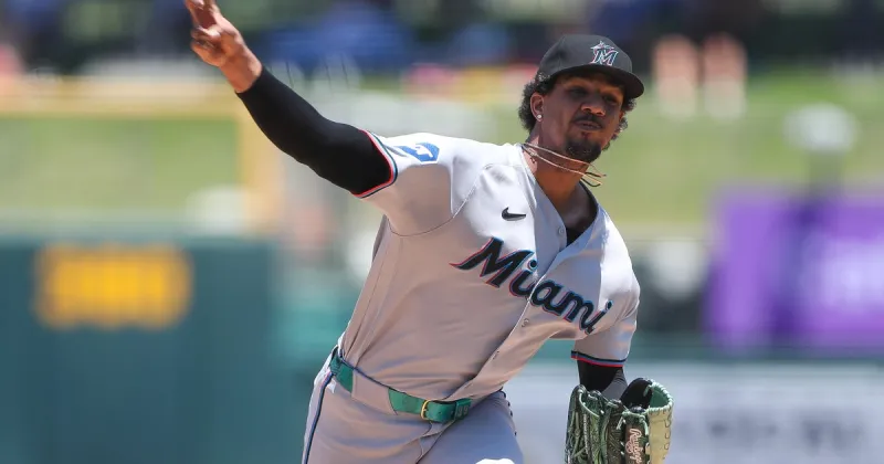 Prez pulled after 7 perfect innings against A's, and Marlins nearly blow 8-run lead in 9-8 win