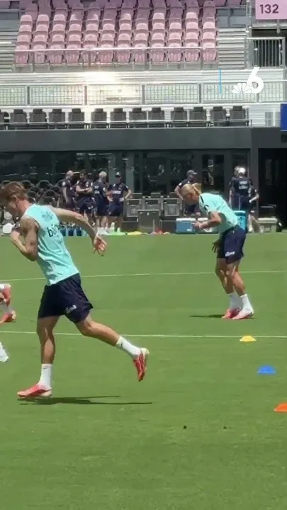 Erling Haaland, Norway squad trains ahead of match in Miami (Video)