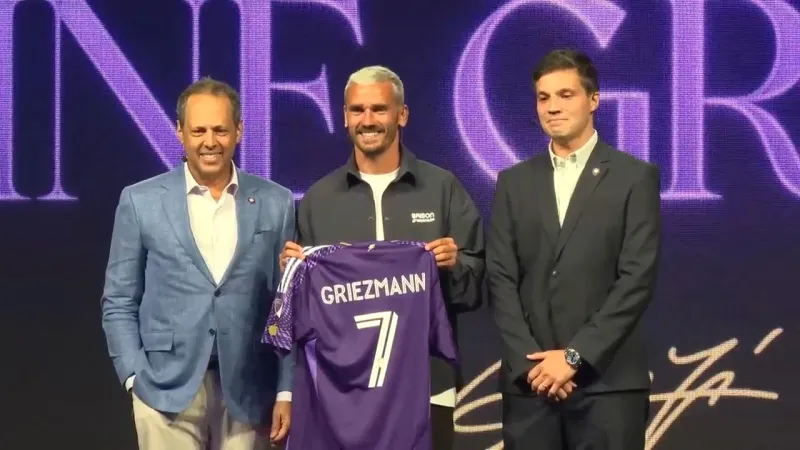Antoine Griezmann introduced by Orlando City ahead of MLS debut