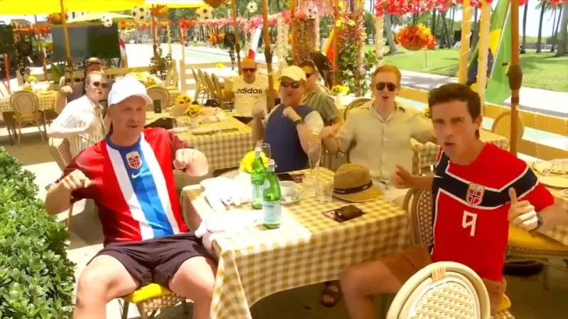 Norway fans bring the heat in Miami Beach ahead of quarterfinal match with England