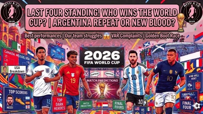 LIVE | World Cup Final Four! Messi's Argentina, Mbapp's France, England & Spain  (Video)