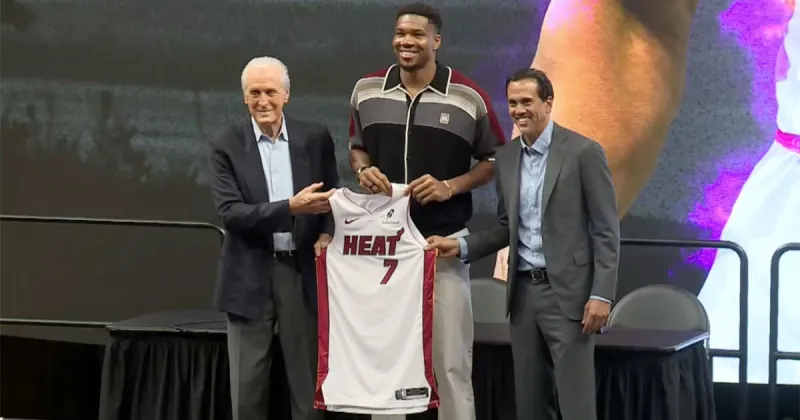 Giannis Antetokounmpo and Bobby Portis Jr. welcomed to Miami Heat with standing ovations