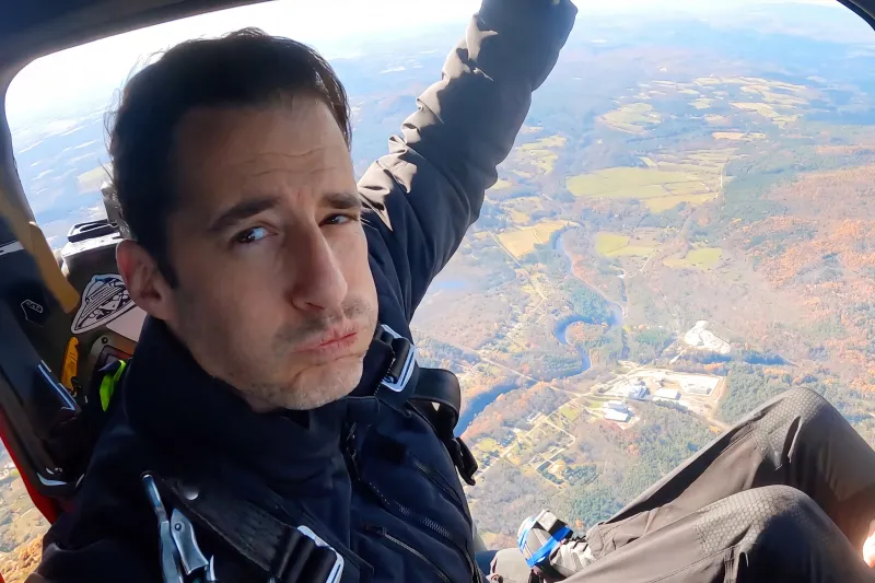 Jesus and the Disciples Parachute Out of a Helicopter in 'The Chosen In the Wild With Bear Grylls'