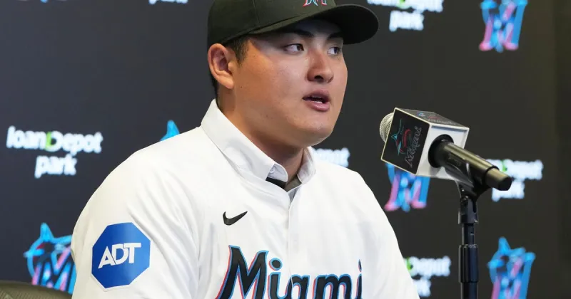 Miami Marlins introduces new player from Japan, Rintaro Sasaki, who signed $210,000 deal with team