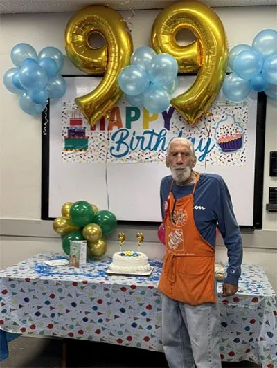 Local Home Depot's Arthur Frogel Celebrates His 99th Birthday