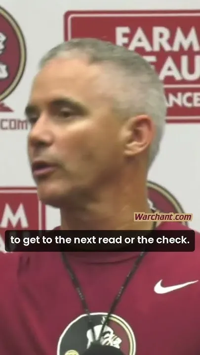 Mike Norvell on day one preseason with Ashton Daniels | today was really clean | FSU Football | (Video)