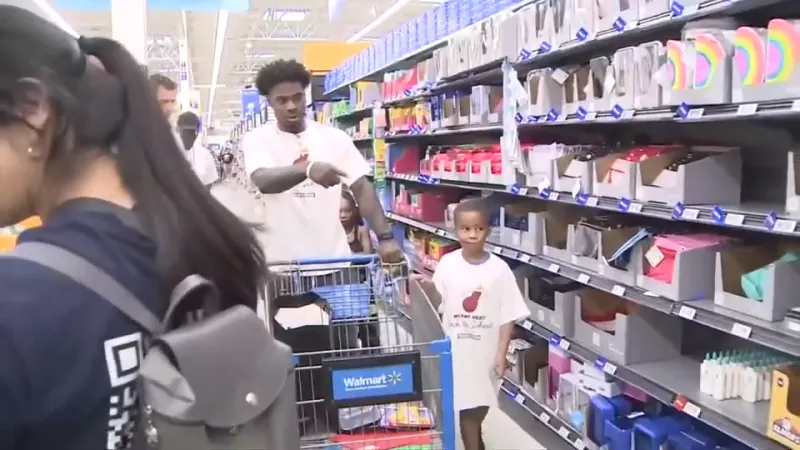 Heat players, dancers join students for back-to-school shopping spree in West Miami-Dade