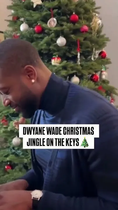 In the spirit of having a game on Christmas Day  #nba #basketball #miamiheat #dwyanewade #music (Video)