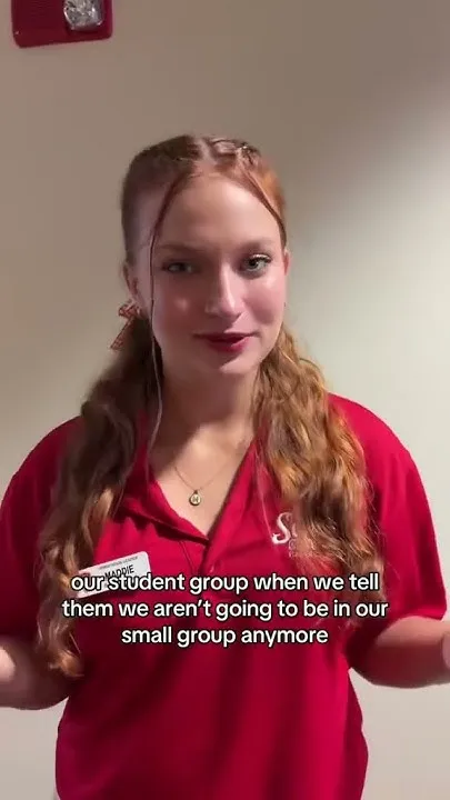 Our Student Group When We Tell Them We Aren't Going to Be in Our Small Group Anymore (Video)