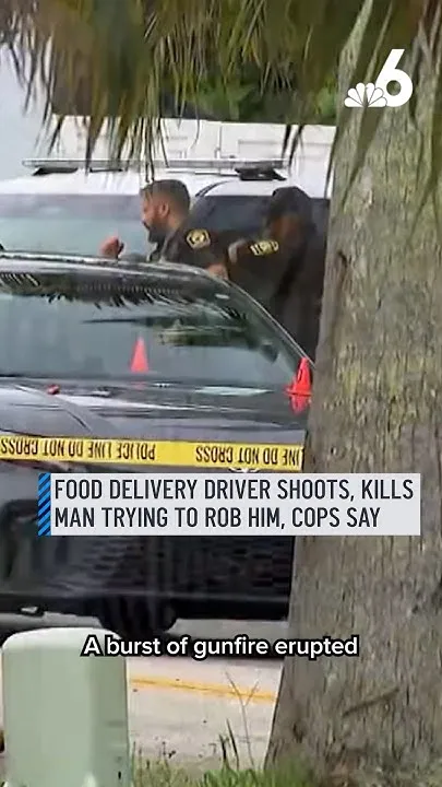 Food delivery driver shoots, kills man trying to rob him, cops say (Video)