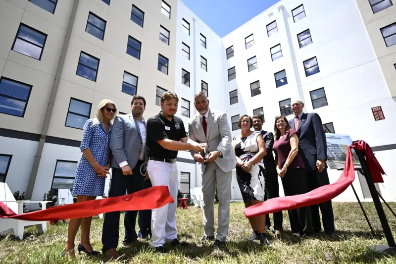 University, Community Celebrate Opening of Crimson Crossing
