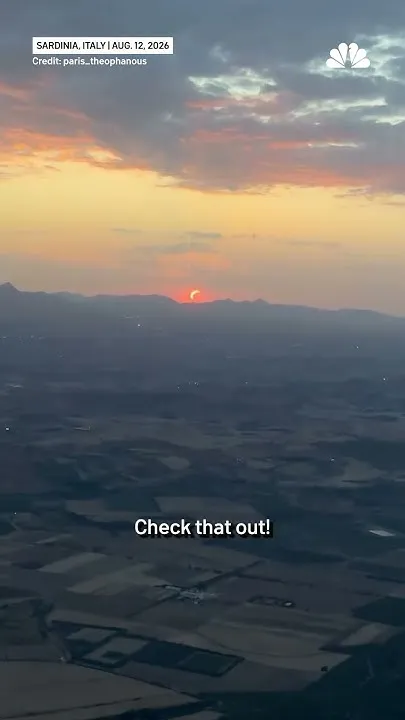 Skydiver captures solar eclipse from above Italy (Video)
