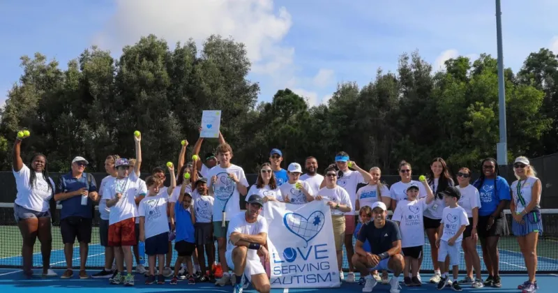 Two organizations partner to host autism tennis clinic and coach training