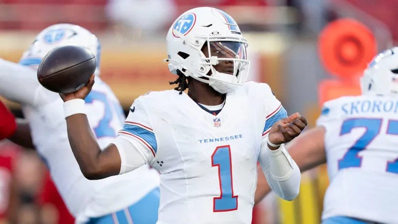 Cam Ward's uneven preseason opener leaves plenty to clean up despite Titans win