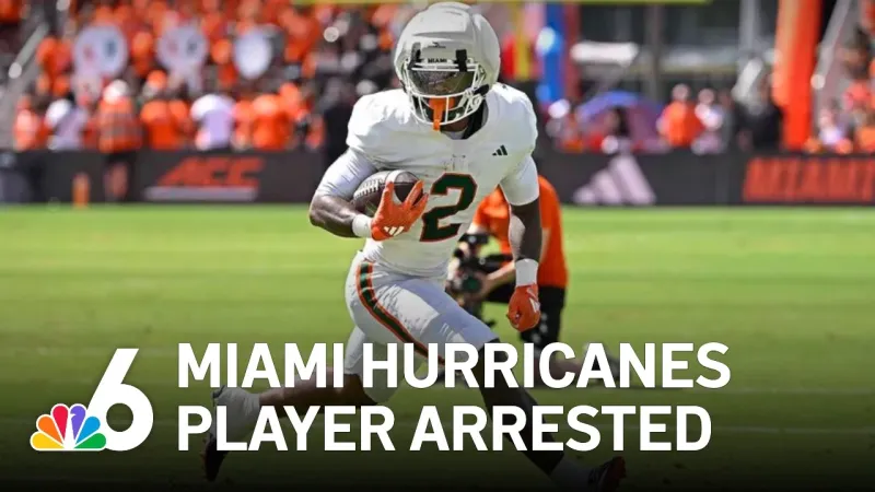 University of Miami football's Jordan Lyle arrested on fleeing and eluding charges (Video)