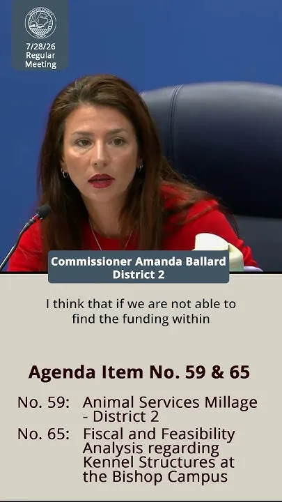 Bits From the Board: Animal Millage & Kennel Structures Fiscal and Feasibility Analysis (Video)