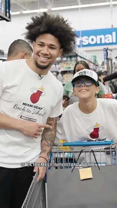 Kicking off the school year with a little extra HEAT! Miami HEAT Back to School #nba #miamiheat (Video)