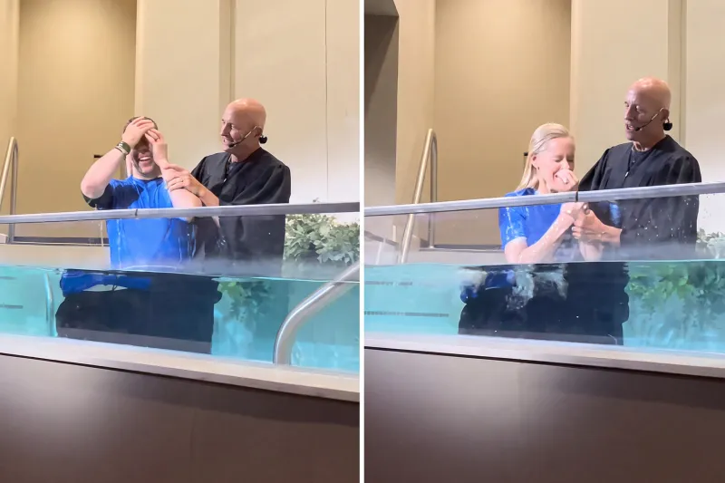 Donnie Wahlberg and Jenny McCarthy Both Got Baptized. He Slipped the Footage Into a Birthday Video.