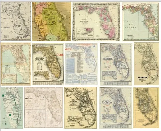 Aug 19, 32 Florida Vintage Maps Track State's Growth 1764-2023