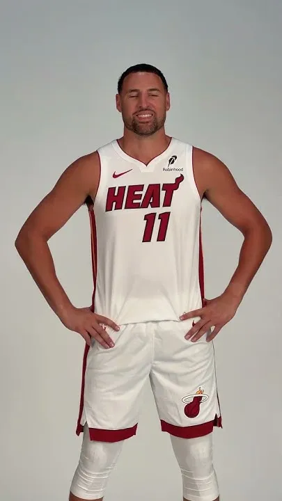 First look at Klay Thompson in a Miami HEAT uniform!  #miami #klaythompson #nba (Video)