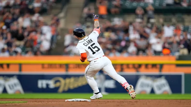 Max Clark, pitching staff help Tigers end six-game losing streak with 4-1 win over Rays
