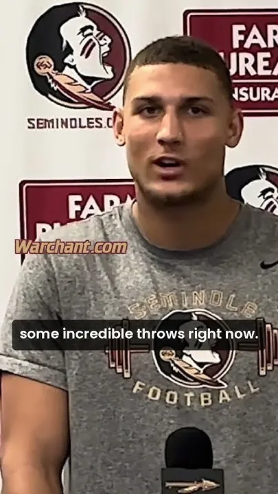 Accuracy OFF THE CHARTS | FSU star WR Duce Robinson believes in Ashton Daniels (Video)