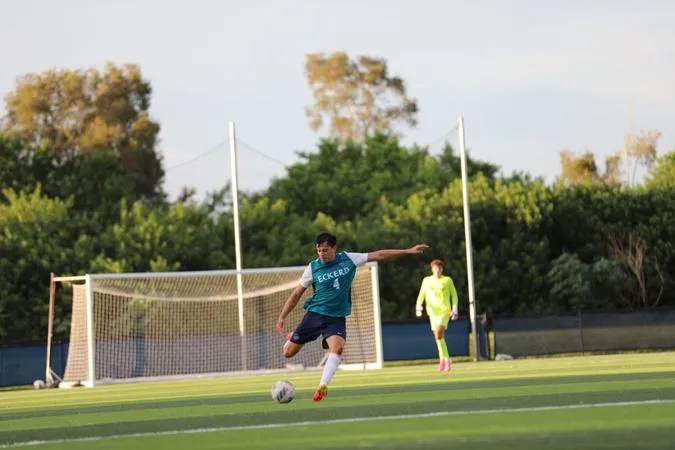 Men's soccer outlasts Middle Georgia State in thrilling opener