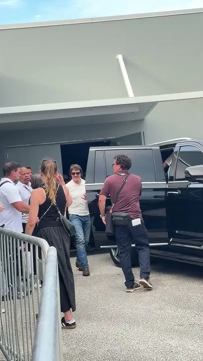 Tom Cruise at the Coke Zero Sugar 400 at Daytona International Speedway (Video)