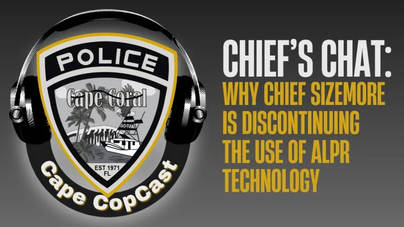 Chief's Chat #48: Why Chief Sizemore is Discontinuing the Use of ALPR Technology (Video)