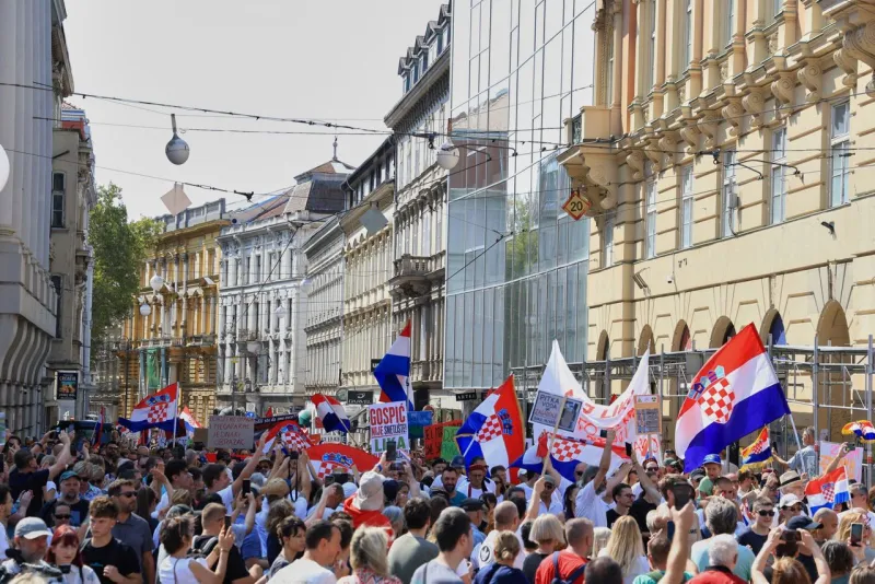 Thousands rally in Croatia demanding urgent cleanup of toxic waste from a town
