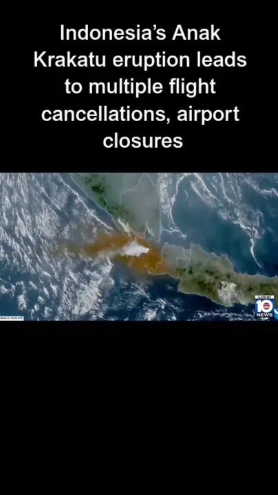 Indonesia's Anak Krakatu eruption leads to multiple flight cancellations, airport closures (Video)