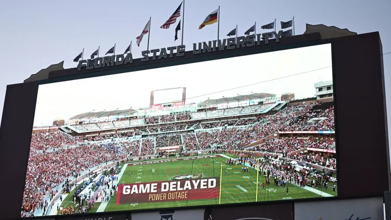 Florida State playing in a power outage is the program's latest embarrassment, no matter the outcome