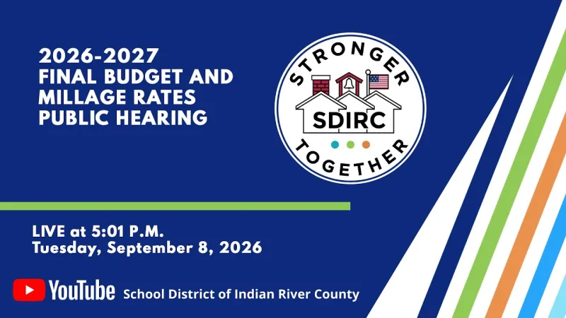 2026-2027 Final Budget and Millage Rates Public Hearing 5:01 P.M. 9/8/26 (Video)
