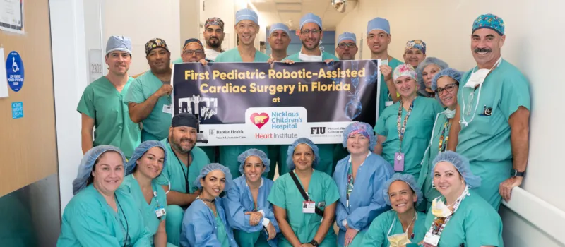 Florida's first pediatric robotic heart surgery showcases the power of academic medicine