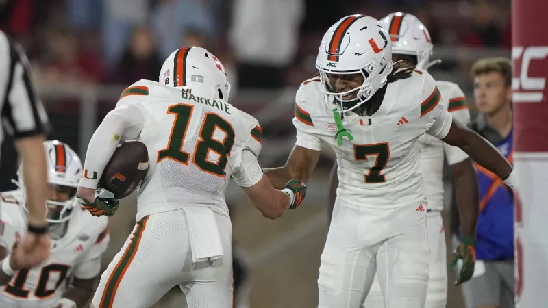 AP voter leaves Miami Hurricanes off their Top 25 ballot with no explanation